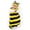 Bumble Bee, variant on Fleece Sleep Sack Swaddle Blanket Baby Sleeping Bag, Strawberry Blue Small