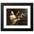thumbnail image 2 of Roman School 17x15 Black Modern Framed Museum Art Print Titled - A Young Woman Carrying a Basket of Flowers (17th Century), 2 of 5