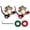 Brass, variant on Ampper Brass Quick Release Battery Terminal Connector Clamps, 4 Way Top Post Battery Terminal Protector Set for SAE/JIS Type A Posts (Brass, 1 Pair)