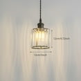 thumbnail image 3 of KAYYELAMP H-Type Track Lamp Crystal Lampshade Black Base Adjusted Cord Vintage Track Pendant Light for Island Kitchen Dining Table Loft(No Bulb, Track), 3 of 7