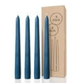 thumbnail image 1 of CANDWAX 8 inch Taper Candles Set of 4 - Dinner Candles Dripless - Tall Candles Long Burning Perfect for Dinner or Party Candles Decor - Dark Blue Candles, 1 of 4