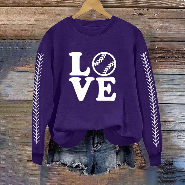 EQWLJWE Chemises à Manches Longues pour Femmes Décontractées en Solde, Chemises d'Été pour Femmes 2024 Tendance Vacances, Sweat à Capuche Imprimé Col Rond Automne pour Femmes