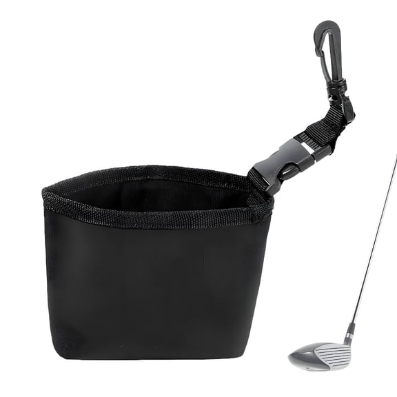 BESTSKY Golf Ball Cleaner Portable, Lightweight Golf Club Wash Bag, Golf Club Washer with Detachable Clip, Golf Accessories for Club Grooves Cleaning