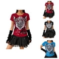 thumbnail image 1 of T-shirt Gothique Y2k pour Femmes 2026 Été Décontracté à Manches Courtes Col Rond Coupe Ajustée Rétro Punk T-Shirts Graphiques, 1 of 4