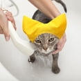 thumbnail image 7 of Pet Shower Cap - Waterproof Shower Cap, suitable for reusable cat ear protection shower cap, with adjustable ear covers, suitable for household cats and dogs pet grooming accessories (yellow), 7 of 7