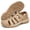 Khaki, variant on Men's Closed Toe Hiking Sandals Lightweight Breathable Water Shoes with Non-Slip Sole for Outdoor Walking Trekking Fishing Beach Travel and Summer Sports