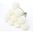 thumbnail image 4 of White Artificial Dahlia Flowers, Silk Plastic Fake Hydrangea Flowers Bunch Bridal Wedding Bouquet 10 Pcs White, 4 of 4