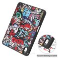 thumbnail image 6 of SaniMore for iPad 10th Generation 10.9" 2022 Case, Auto Sleep/Wake, PU Leather Case with Tri-Fold Kickstand & Pencil Holder Shockproof Protective Case for Women Men, Graffiti, 6 of 9