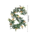 thumbnail image 3 of 5.9'' Artificial Dried Orange Slice Garlands Christmas Pine Branch Green Artificial Greenery Garland for Holiday Fireplace Xmas Mantle, Wall, Indoor, Outdoor Christmas Decor, 3 of 9