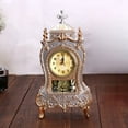 thumbnail image 6 of Antique Mantels Clock With Melodies Hourly Chimes Vintage Homes Desktop Decors, 6 of 17