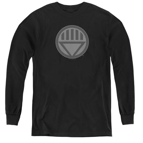 Green Lantern - Black Symbol - Youth Long Sleeve Shirt - X-Large