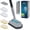 Blue+Black, variant on 3-in-1 Bathtub Scrubber Brush, Detachable Replacement Heads Scrub Brush for Bathroom bathtub