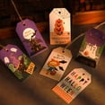 thumbnail image 4 of Monebena 50 Pack Happy Halloween Paper Tags Orange Halloween Ghost Pumpkin Gift Tags Halloween Gift Tags with Cotton Rope for Halloween Party, Candy Present Wrap Gift Label Package Decor M01, 4 of 13