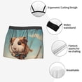 thumbnail image 3 of Sikiie Hot Air Balloon Guinea Pig Print Men's Boxer Briefs, Elastic Waistband Boxer Briefs Leggings-X-Large, 3 of 5