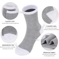 thumbnail image 4 of Kids Socks, 15 Pairs Toddler Sock Crew Mid Calf Cut Casual Dress Soft Socks for Boys Girls 1-13 Years, 4 of 7