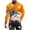 813-##Orange, variant on WAENQINLA Mens Christmas T Shirts Winter Funny Snowman Print Long Sleeve Pullovers Casual Loose Fit Crewneck Tshirts