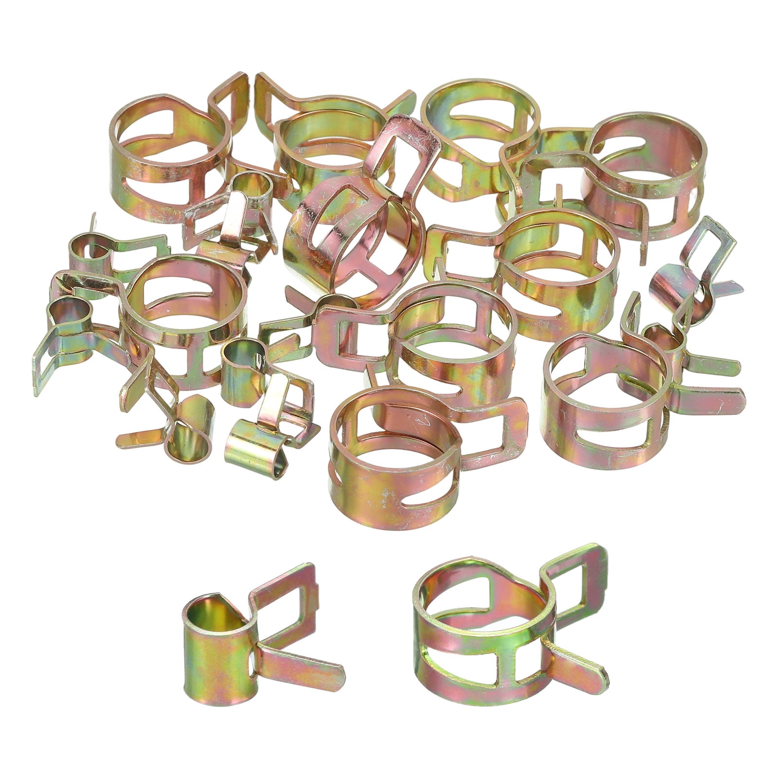 11mm-13mm Hose Clamps Silver 30-Piece 1/4" (11mm-13mm) Fuel Line Hose Clamps – Zinc Plated, Adjustable 1 In Hose Clamps - Foto 10