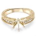 thumbnail image 4 of Pompeii Gold 1/4ct Diamond Engagement Semi Mount Ring Setting (G/H,I1), 4 of 4