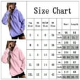 thumbnail image 2 of KZKR Women' s Hoodie Solid Color Long Sleeve Blouse Tops Pullover Casual Loose Sweatshirt with Pocket, 2 of 4