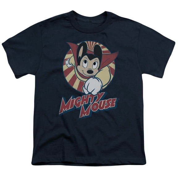 Mighty Mouse The One The Only Youth 18/1 T-Shirt Navy