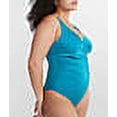 thumbnail image 3 of Panache TEAL Mykonos Wrap Underwire One-Piece Swimsuit, US 38F, UK 38E, 3 of 4