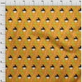 thumbnail image 4 of oneOone Polyester Spandex Mustard Yellow Fabric Asian Japanese Fan Dress Material Fabric Print Fabric By The Yard 56 Inch Wide, 4 of 4