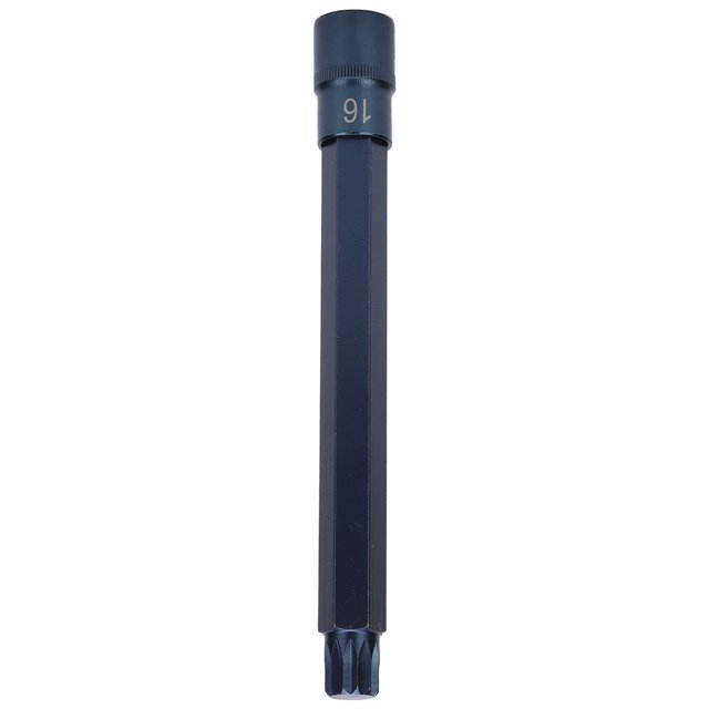 Destornillador de vaso de 12 puntas de 1/2" de acero de aleación, juego de puntas de pavonado, herramienta de llave rápida de 1/2" x 200 x M16