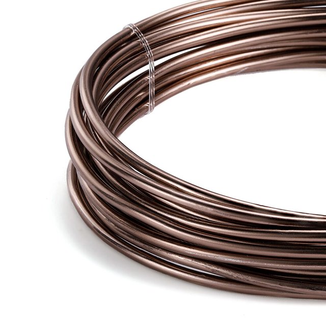 Alambre de aluminio redondo anadizado de 0,6-3mm, alambre de Metal de aluminio pintado versátil de 2-10 metros para accesorios de fabricación de joyas DIY Dengxun unisex