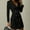 Black, variant on Patlollav Dresses for Women,Flash Picks Women's Solid Double Breasted Button Ladies Front Style Slim Dress