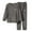 Gray, variant on HUANBAI Boys And Girls' Flannel Long Sleeve And Pants Winter Warm Soft Fuzzy Loungewear With Sweatpants XL