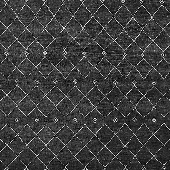 Ahgly Company Indoor Square Oriental Gray Industrial Area Rugs, 4' Square