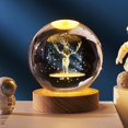 thumbnail image 1 of Favor de fiesta Cumpleaños Dormitorio Decoración Brillante Planetario Galaxia Astronauta Bola de cristal USB LED Luces de noche Regalo de Navidad para niños, 1 of 4