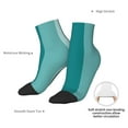 thumbnail image 6 of Rocae Teal Color for Premium Adult Socks,Comfortable, Breathable, and Durable Socks, Perfect for Everyday Wear, 6 of 7