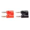 thumbnail image 2 of Banana Plug Adapter,5Set 4mm Dual Banana Banana Plug Banana Connector Maximized Efficiency, 2 of 14