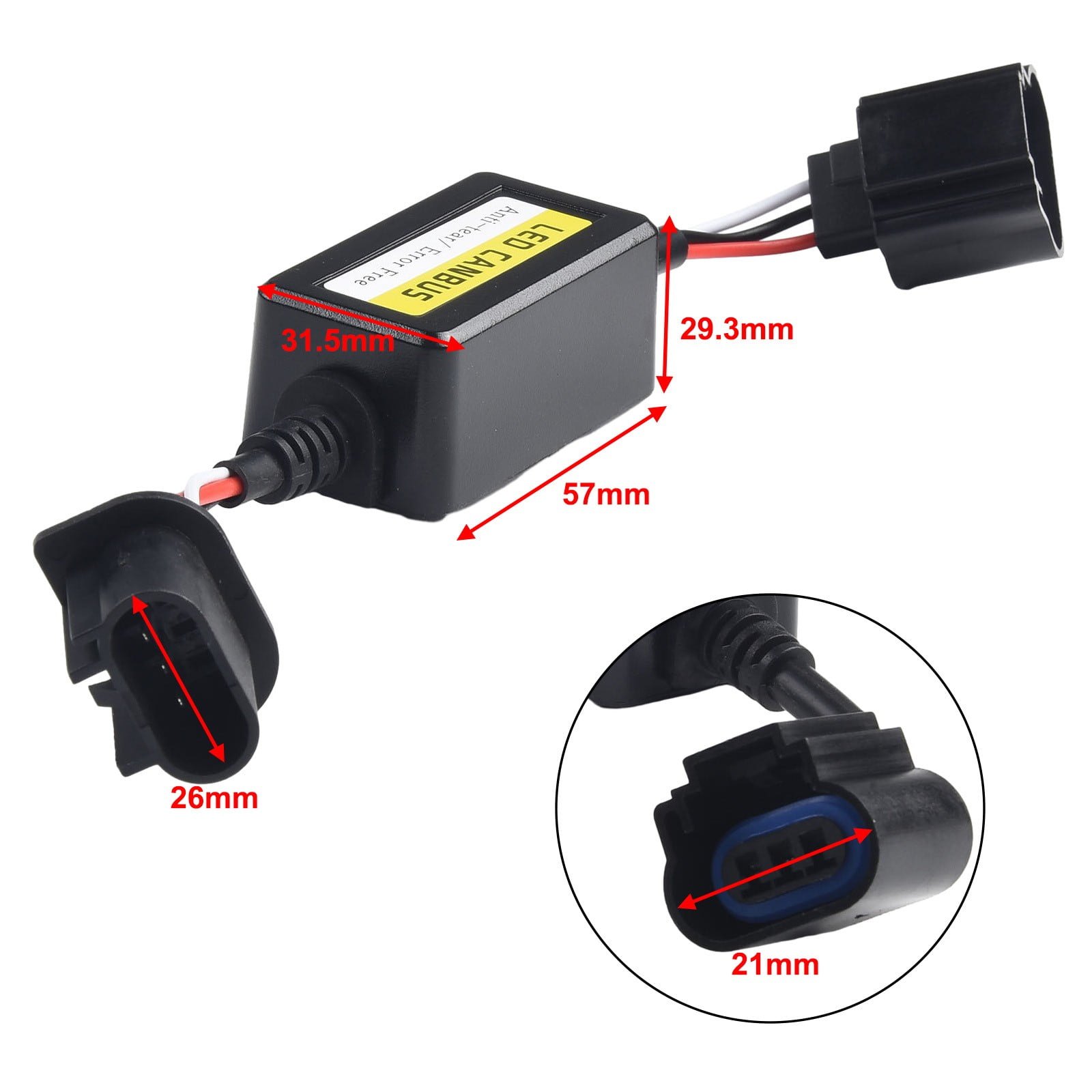 Zethors H4 Canbus Error Free Decoder Car Bulbs Resistor Decoders