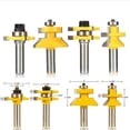 thumbnail image 4 of Juego de Brocas Baoblaze 4 Bits para Lengüeta y Ranura 1/2 Pulgada Broca de ranura para lengüeta, 4 of 8