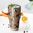 thumbnail image 3 of 30oz Boston Terrier and Flower Tumblers Stainless Steel Tumbler with Lid and Straw,Vacuum Insulated Double Wall Travel Tumbler Cups Mug with Cleaning Brush for Coffee,Tea, 3 of 7