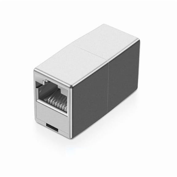 Strhowill 5PCS RJ45 Cat5e Coupler Shielded,Ethernet Cable Extender CAT5E Inline Coupler PoE Female to Female Connector in Silver