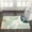 Green, variant on Bathroom Runner Rug Modern Abstract Long Bath Mat Non-Slip Cute Colorful Bath Rugs Soft Velvet Machine Washable Floor Mats Aesthetic Design for Bath Tub Shower Sink, 20x59 inch
