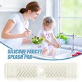 thumbnail image 4 of Protector de encimera de silicona para grifo, almohadilla de drenaje para fregadero para baño, cocina (blanco) Likrtyny Libre de BPA, 4 of 7