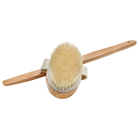 Spa Sister Long Wooden Bath Brush, Regular