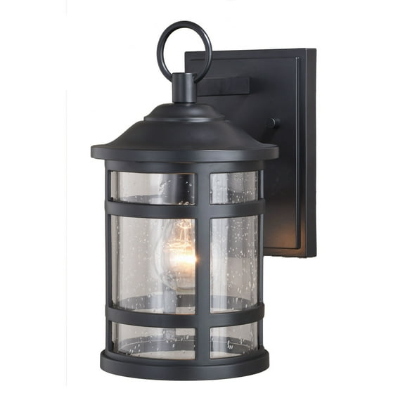 Southport Rust Proof 1 Light Black Coastal Outdoor Wall Lantern Clear Glass