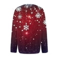 thumbnail image 5 of Women's Fashion Christmas Printed Long Sleeve Knitted Cardigan Button Down Jacket for Holiday Casual Wear and Women's Outerwear with Festive Design,Wine,XL, 5 of 6