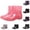 Pink, variant on Rain Boots Women Waterproof Non Slip Graphic Lightweight Short Ankle Rain Boots Outdoor Wide Calf Garden Shoes Rubber Sole Walking Shoes Pink 41(US-8.5/UK-6.5)