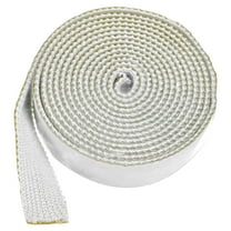 Uxcell Wood Stove Gasket, 1" x 118.1" Wide Fiberglass Seal Rope for with Adhesive Backing Fireplace Door/Wood Stoves [White]