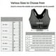 thumbnail image 5 of 3 Pack Women's Sports Bra Zip Front Non Wired Comfy Post Surgery Bra With Removable Pads, Plus Size Bra S-4XL, 5 of 5
