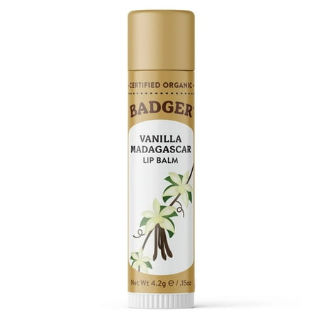 Badger Vanilla Madagascar Lip Balm 0.15 oz