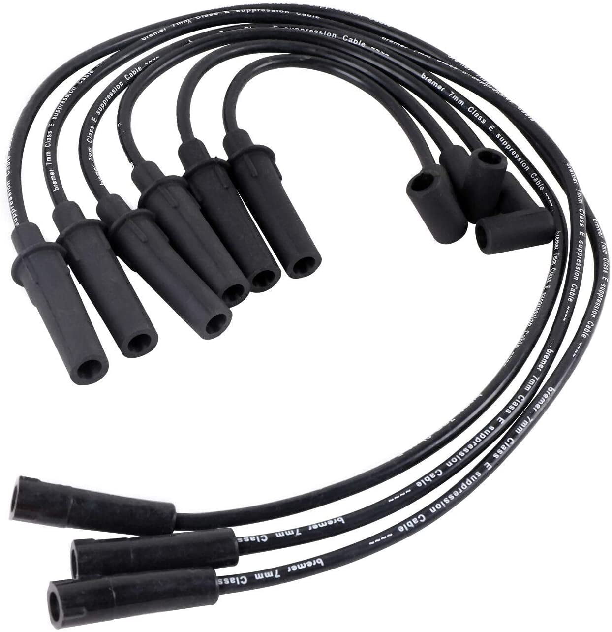 Bodeman Ignition Spark Plug Wires 7mm (6PC Set) for 2007 2008 2009 2010  2011 Jeep Wrangler 