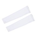 thumbnail image 5 of Mangas de brazo de enfriamiento de 3 pares Protector solar unisex Protector de bloque UV Cubierta de brazo de enfriador Mangas largas para acampar Montañismo Conducción - Tamaño L (Blanco), 5 of 5