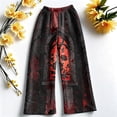 thumbnail image 5 of Trgacdwlo Halloween Fleece Pajama Pants for Women Fuzzy Baggy Sleepwear Lounge Pants Women Funny Pumpkin Graphic Winter Warm Women's Pajama Bottoms, 5 of 6